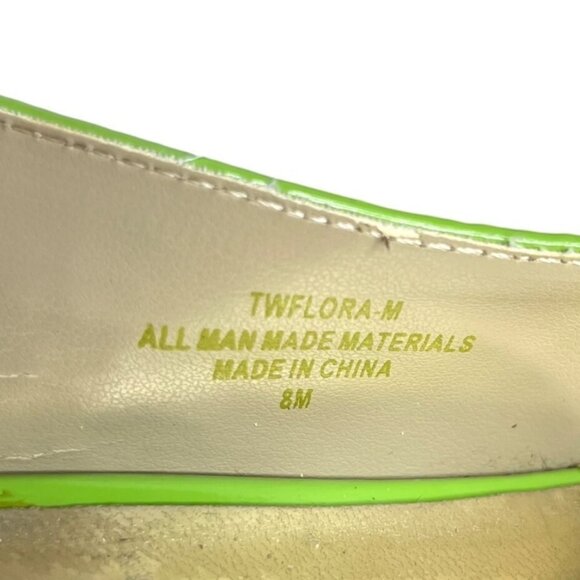 Tommy Hilfiger Wedge Sandals Shoes Womens Size 8 M Tan Green Cork - Picture 14 of 15